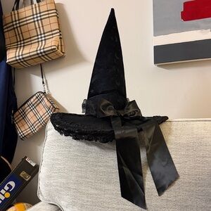 Black Witch Hat with Bow
